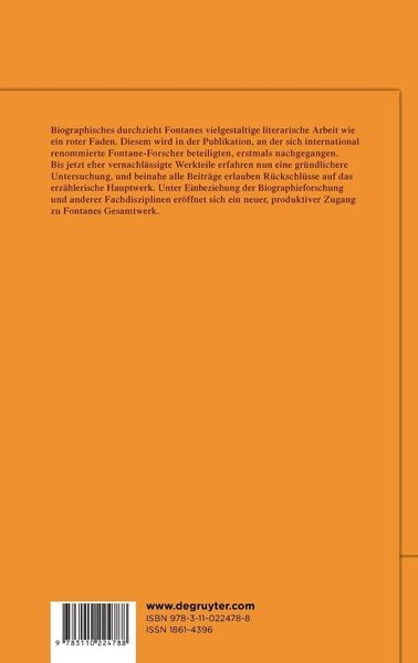 Produktbild: Fontane als Biograph