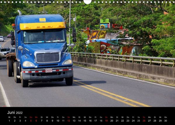 Produktbild: Trucks zwischen Panama und Costa Rica. (Wandkalender 2022 DIN A3 quer)
