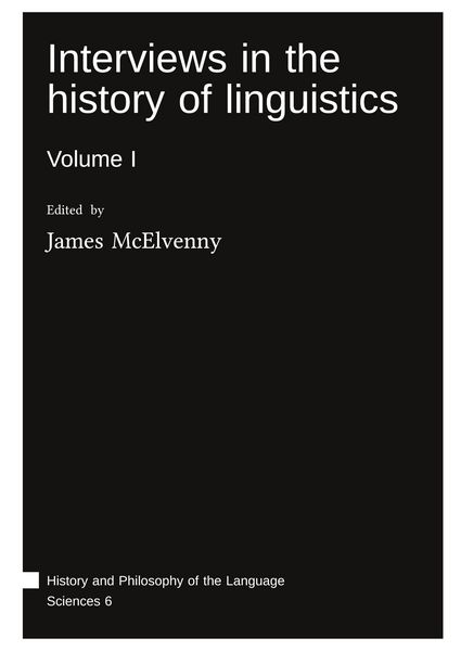 Produktbild: Interviews in the history of linguistics : Volume I