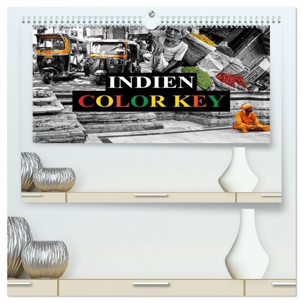 Produktbild: Indien Colorkey (hochwertiger Premium Wandkalender 2026 DIN A2 quer), Kunstdruck in Hochglanz