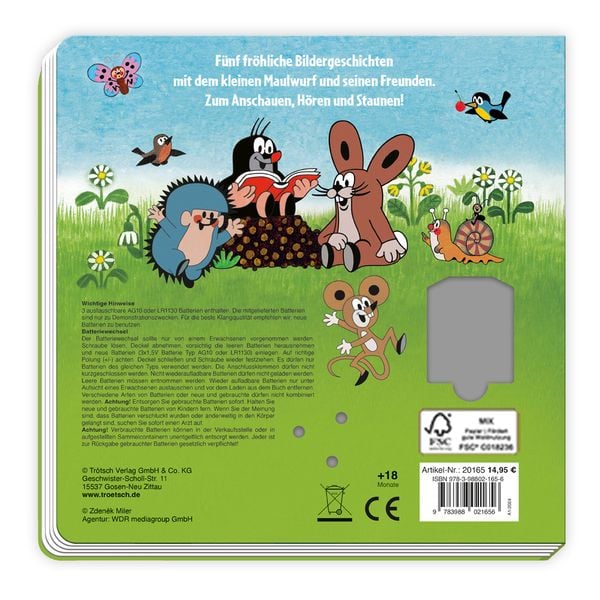 Produktbild: Tr&ouml;tsch Der kleine Maulwurf Soundbuch Was h&ouml;rst du da