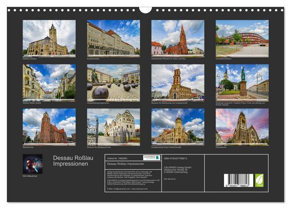 Produktbild: Dessau Ro&szlig;lau Impressionen (Wandkalender 2026 DIN A3 quer), CALVENDO Monatskalender