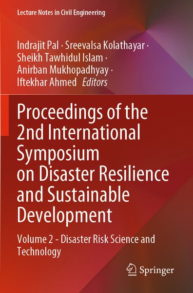 Produktbild: Proceedings of the 2nd International Symposium on Disaster Resilience and Sustainable Development
