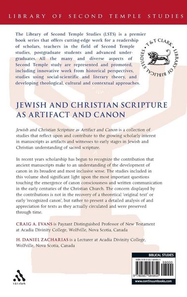 Produktbild: Jewish and Christian Scripture as Artifact and Canon