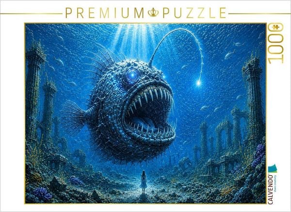 CALVENDO Puzzle Der Schrecken der Tiefsee | 1000 Teile Lege-Größe 64x48cm Foto-Puzzle für glückliche Stunden