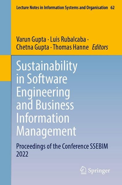 Produktbild: Sustainability in Software Engineering and Business Information Management