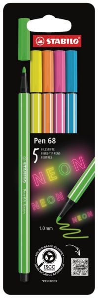 Produktbild: STABILO Pen 68 5er Etui NEON