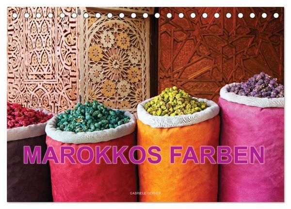 Produktbild: Marokkos Farben (Tischkalender 2026 DIN A5 quer), CALVENDO Monatskalender