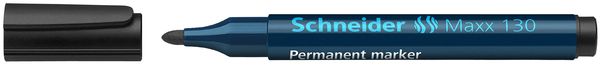 Produktbild: Schneider Permanent-Marker Maxx 130, schwarz, Rundspitze 1-3mm