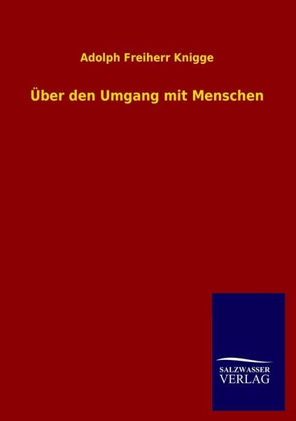 Produktbild: &Uuml;ber den Umgang mit Menschen