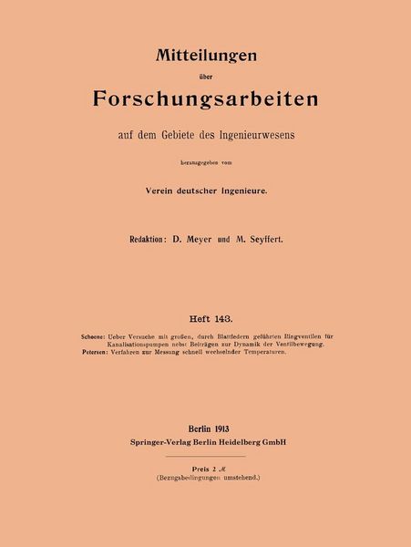 Produktbild: Mitteilungen &uuml;ber Forschungsarbeiten auf dem Gebiete des Ingenieurwesens