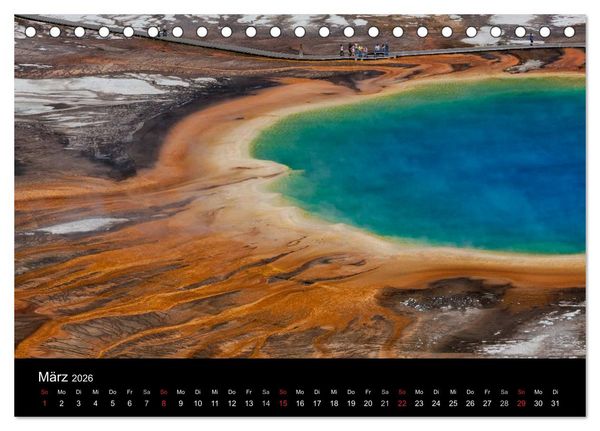 Produktbild: Wyoming & South Dakota (Tischkalender 2026 DIN A5 quer), CALVENDO Monatskalender