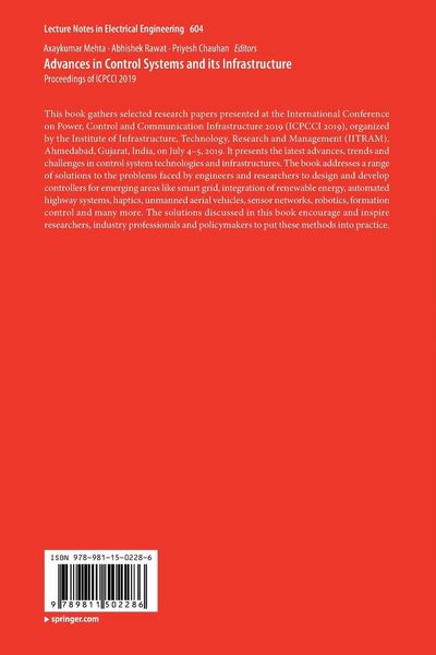 Produktbild: Advances in Control Systems and its Infrastructure