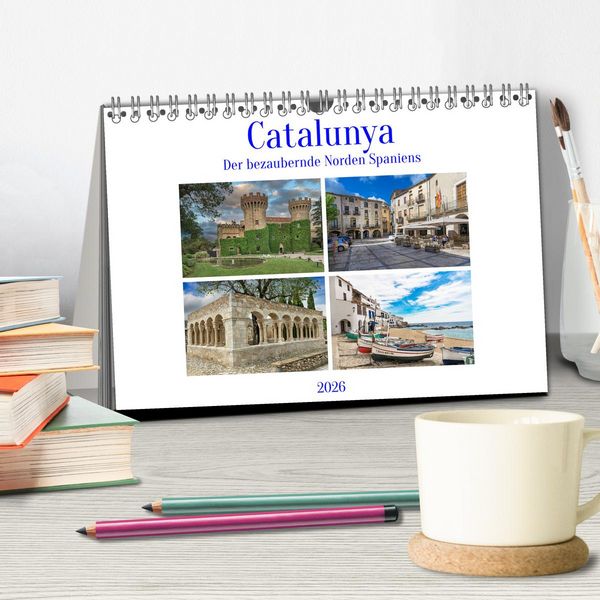 Produktbild: Catalunya, der bezaubernde Norden Spaniens (Tischkalender 2026 DIN A5 quer), CALVENDO Monatskalender