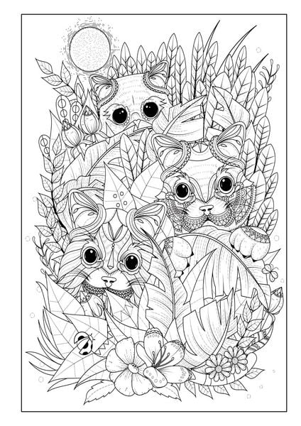 Produktbild: Mandala Malbuch Katzen f&uuml;r Kinder ab 8 Jahren, Teenager und Erwachsene mit 50 sch&ouml;nen Ausmalmotiven