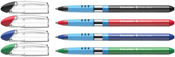 Produktbild: Schneider Kugelschreiber Slider Basic XB, 4er Set