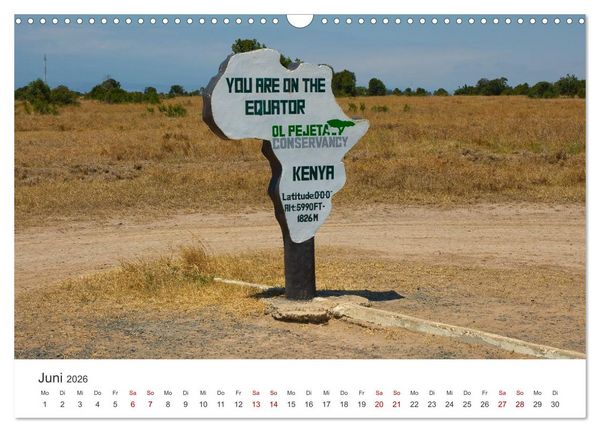 Produktbild: Kenia - Eine Entdeckungsreise durch das Land im Osten Afrikas (Wandkalender 2026 DIN A3 quer), CALVENDO Monatskalender
