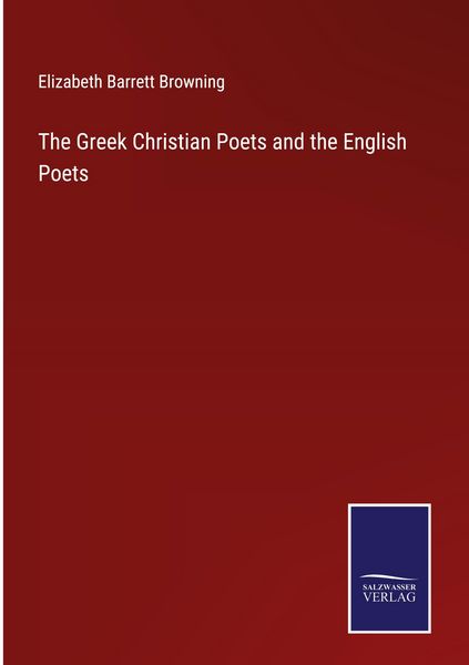 Produktbild: The Greek Christian Poets and the English Poets