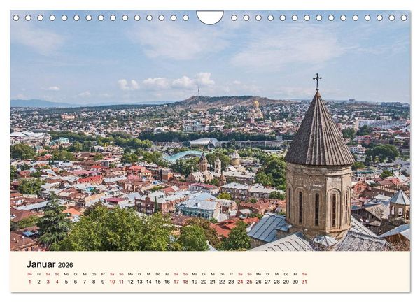 Produktbild: Tiflis - Die Metropole Georgiens (Wandkalender 2026 DIN A4 quer), CALVENDO Monatskalender