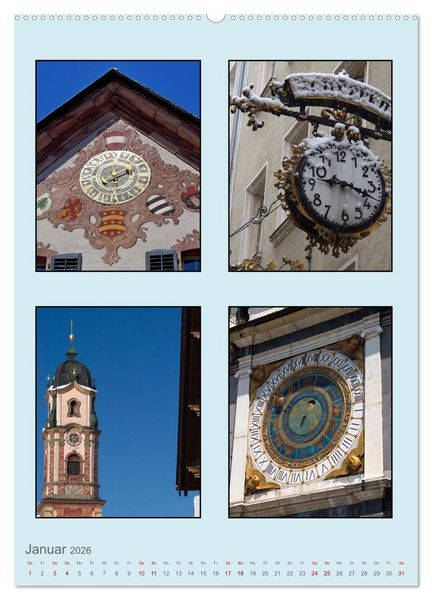 Produktbild: Uhr-Zeiten (Wandkalender 2026 DIN A2 hoch), CALVENDO Monatskalender