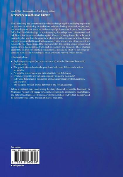 Produktbild: Personality in Nonhuman Animals