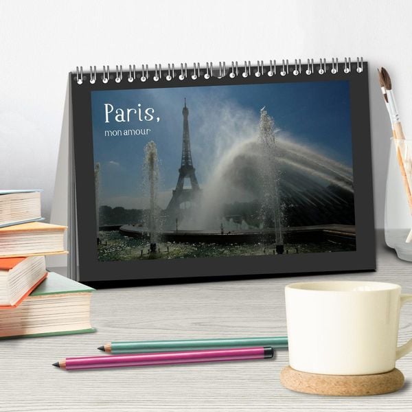 Produktbild: Paris, mon amour (Tischkalender 2026 DIN A5 quer), CALVENDO Monatskalender