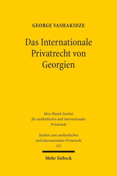 Produktbild: Das Internationale Privatrecht von Georgien