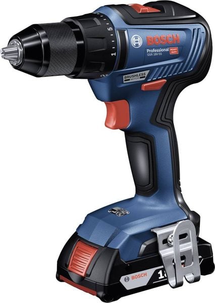 Bosch Professional GSR 18V-55 06019H5204 Akku-Bohrschrauber 18 V 4.0 Ah Li-Ion inkl. Koffer, inkl. 2. Akku