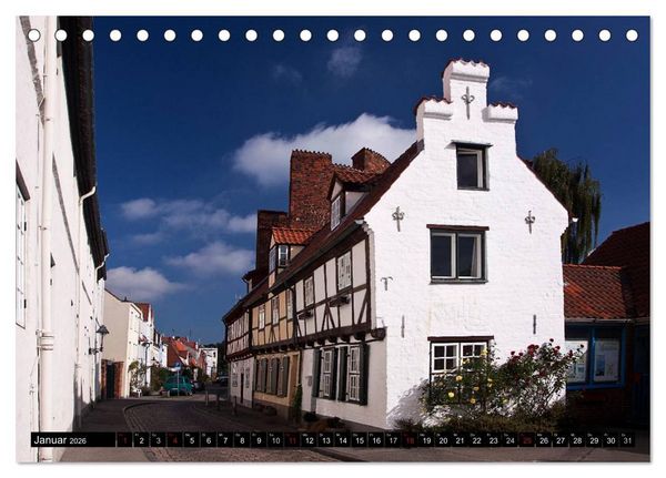 Produktbild: Deutsche Hansest&auml;dte - L&uuml;beck Wismar Rostock Stralsund (Tischkalender 2026 DIN A5 quer), CALVENDO Monatskalender