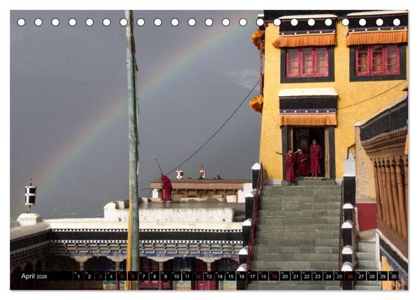 Produktbild: Buddhistisches Klein-Tibet (Tischkalender 2026 DIN A5 quer), CALVENDO Monatskalender