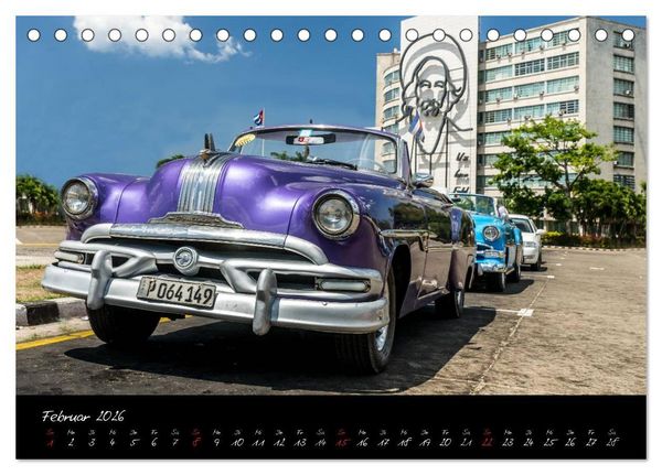 Produktbild: Kubas Klassische Automobile 2026 (Tischkalender 2026 DIN A5 quer), CALVENDO Monatskalender