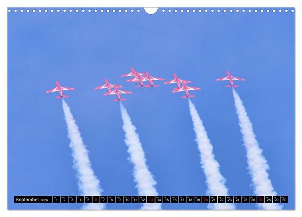 Produktbild: Royal Air Force The Red Arrows Formation Team (Wall Calendar 2026 DIN A3 landscape), CALVENDO 12 Month Wall Calendar