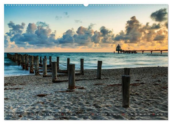 Produktbild: Stimmungsvolle Ostseek&uuml;ste 2026 (hochwertiger Premium Wandkalender 2026 DIN A2 quer), Kunstdruck in Hochglanz