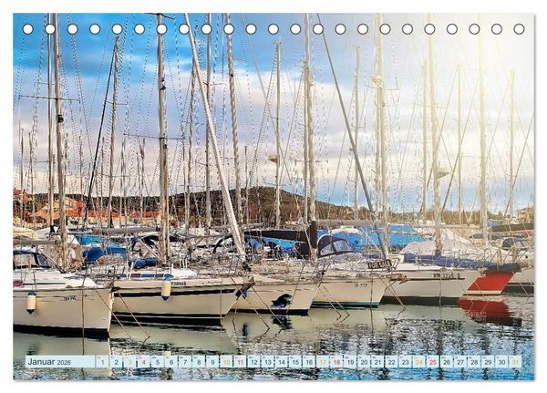Produktbild: Segelyacht - Freiheit und Abenteuer (Tischkalender 2026 DIN A5 quer), CALVENDO Monatskalender
