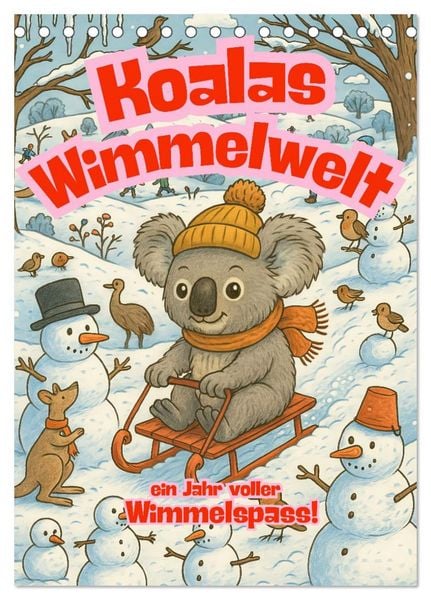 Produktbild: Koalas Wimmelwelt ein Jahr voller Wimmelspass! (Tischkalender 2026 DIN A5 hoch), CALVENDO Monatskalender