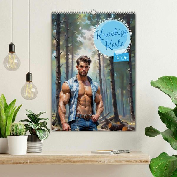 Produktbild: Knackige Kerle (Wandkalender 2026 DIN A2 hoch), CALVENDO Monatskalender