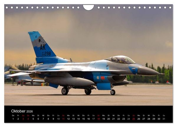 Produktbild: F-16 Fliegende Legende (Wandkalender 2026 DIN A4 quer), CALVENDO Monatskalender