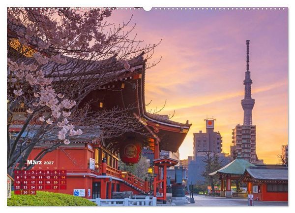 Produktbild: Tokio: Lichter einer Stadt (Wandkalender 2027 DIN A2 quer), CALVENDO Monatskalender