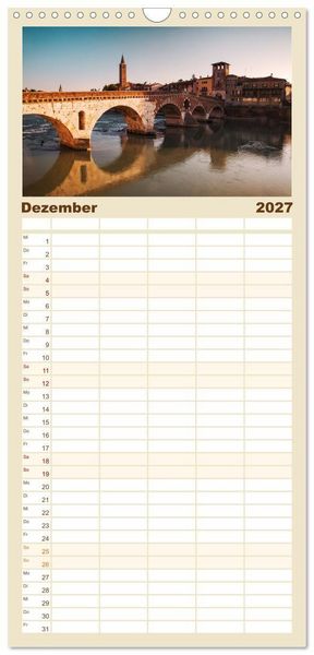 Produktbild: Familienplaner 2027 - Italien - Eine Reise durch Bel Paese mit 5 Spalten (Wandkalender, 21 x 45 cm) CALVENDO