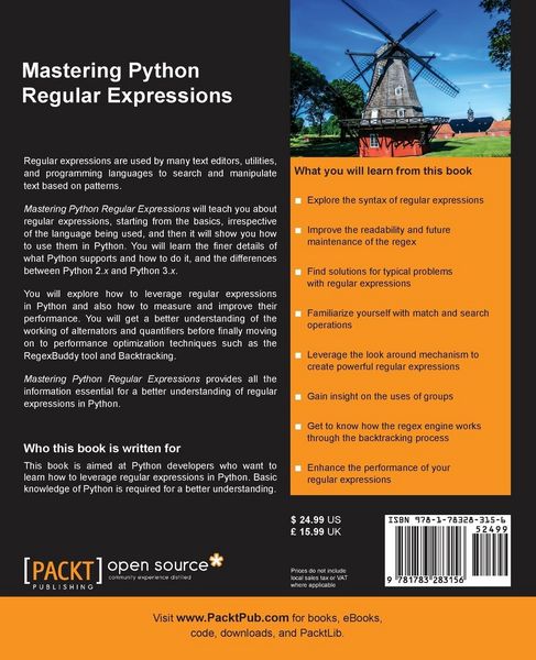 Produktbild: Mastering Python Regular Expressions