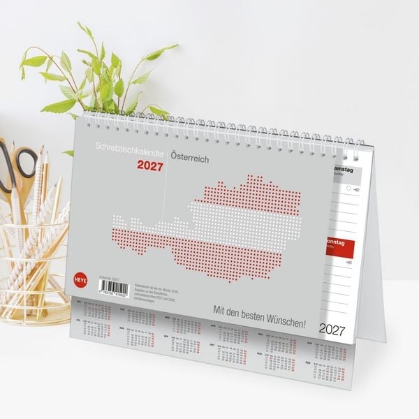 Produktbild: Schreibtischkalender &Ouml;sterreich klein 2027