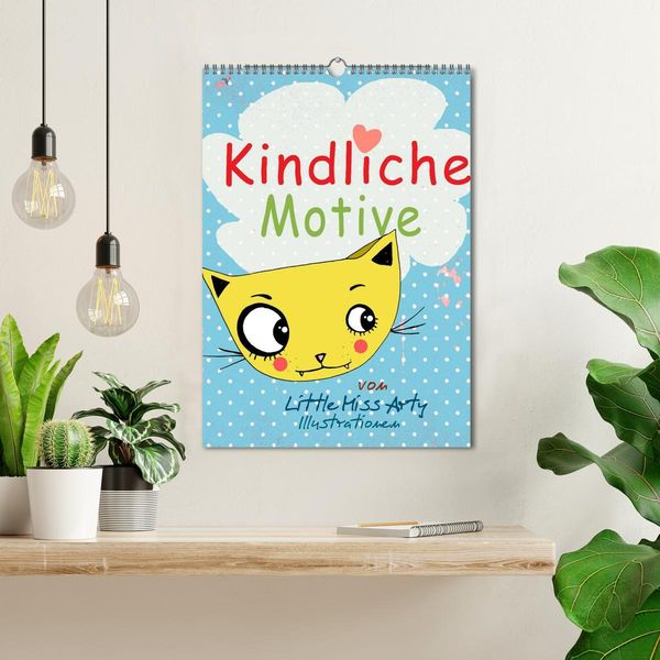 Produktbild: Kindliche Motive von Little Miss Arty - Illustrationen! (Wandkalender 2026 DIN A3 hoch), CALVENDO Monatskalender