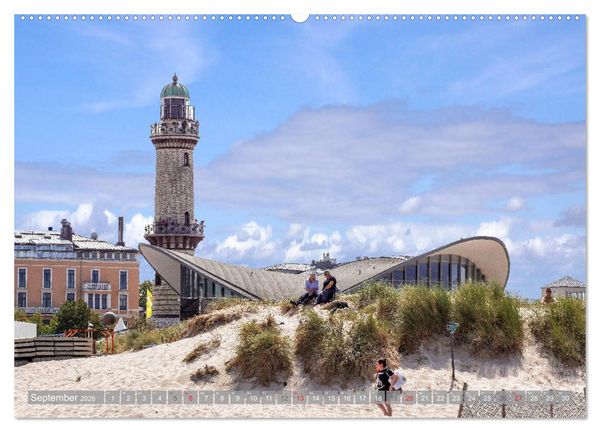 Produktbild: Rostock und Warnem&uuml;nde - Tor zur Welt (hochwertiger Premium Wandkalender 2026 DIN A2 quer), Kunstdruck in Hochglanz