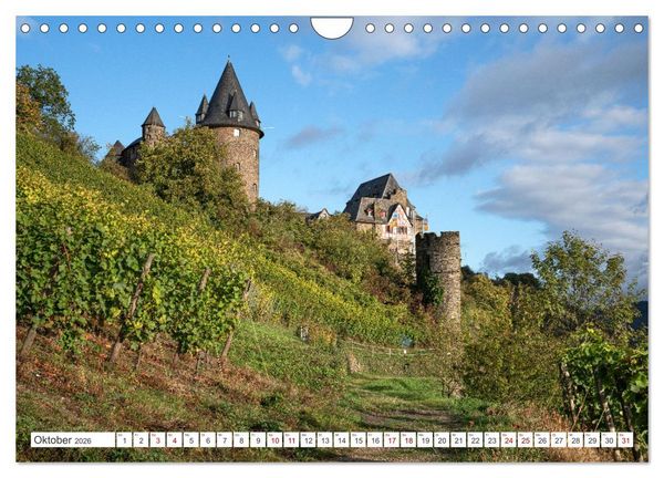 Produktbild: Unterwegs - Rhein-Burgen-Weg (Wandkalender 2026 DIN A4 quer), CALVENDO Monatskalender