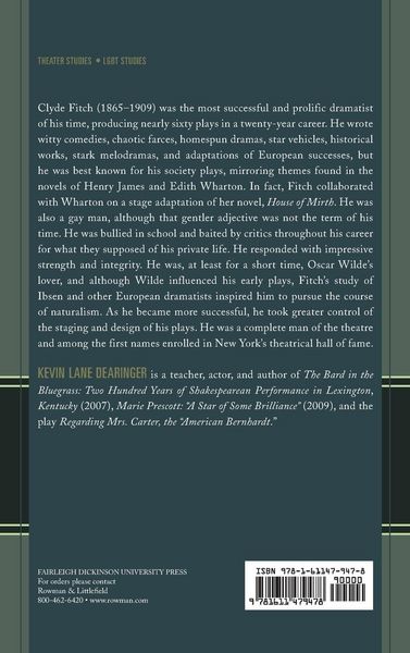 Produktbild: Clyde Fitch and the American Theatre