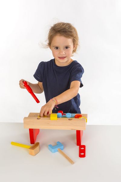 Produktbild: SpielMaus Holz Werkbank 15-teilig, 29 x 14 x 13 cm