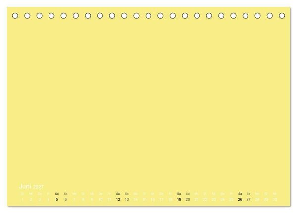 Produktbild: Bastelkalender - Gelb (Tischkalender 2027 DIN A5 quer), CALVENDO Monatskalender