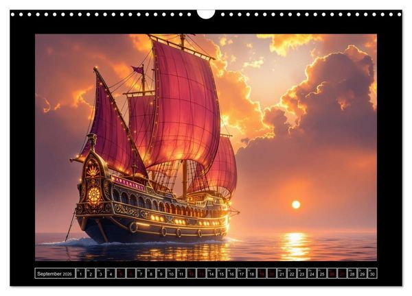 Produktbild: Magie der Schiffe (Wandkalender 2026 DIN A3 quer), CALVENDO Monatskalender