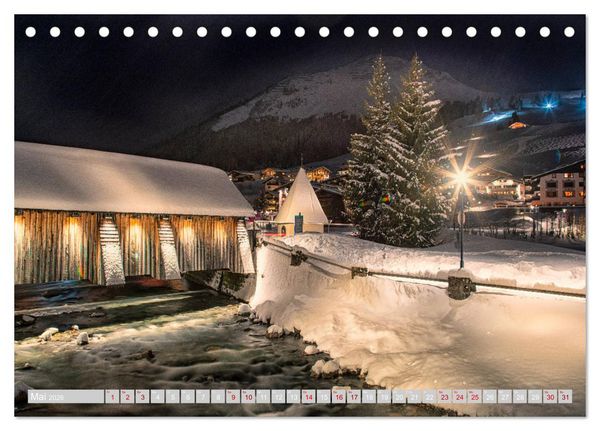 Produktbild: Arlberg - magic of winter (Tischkalender 2026 DIN A5 quer), CALVENDO Monatskalender