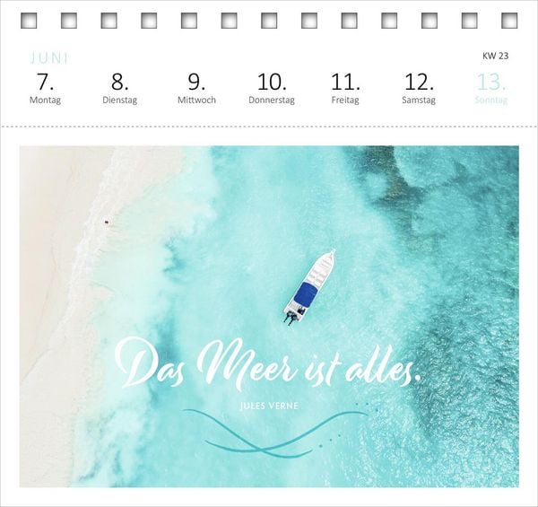 Produktbild: Postkartenkalender Sehnsucht nach Meer 2027
